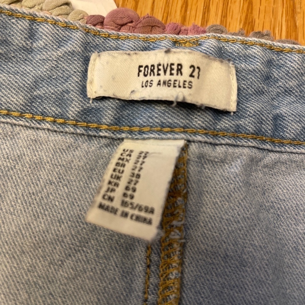 Forever 21 Button Up Mini Denim Skirt - Picture 3 of 4